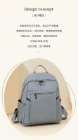 Mochila informal de estilo Korean para Mujer, mochila Escolar de Tela Oxford, Bolso para orden, mochila de viaje Ligera de gran capacidad - details 2