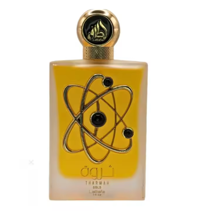 Perfume árabe Tharwad Gold EDP para mujeres de Lattafa de 100 ml - 1