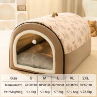 Casa De Perro Invierno Cama Caliente Desmontable Lavable Saco De Descanso Profundo Para Perros Medianos Y Grandes Algodón 100% Estilo Mecánico De Limpieza - details 2