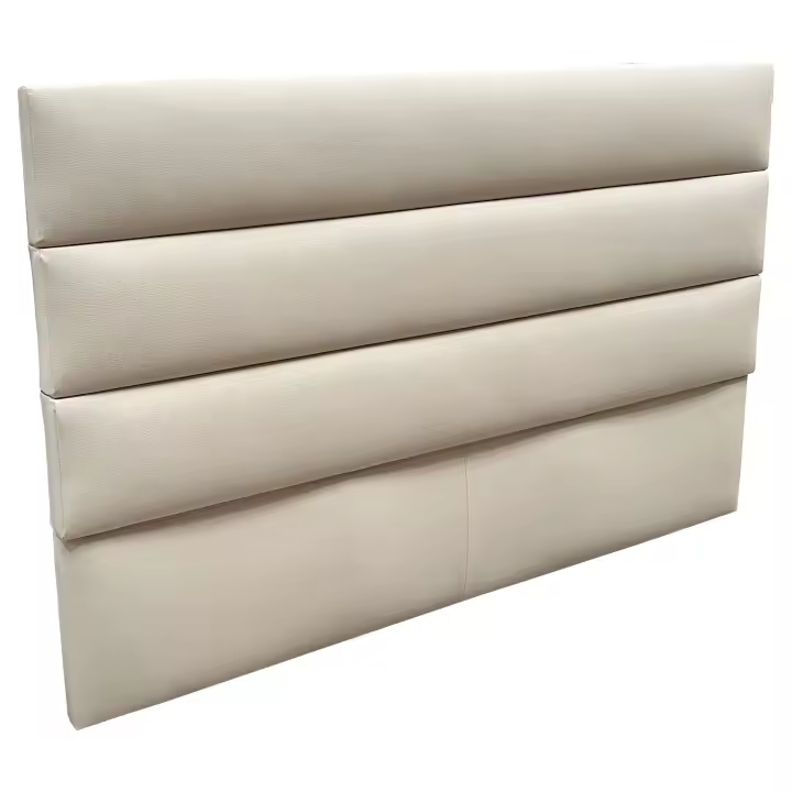 Cabecero Viena Cabezal Dormitorio Moderno Matrimonio Revestimiento Espuma Color Piedra 165 cm - 1