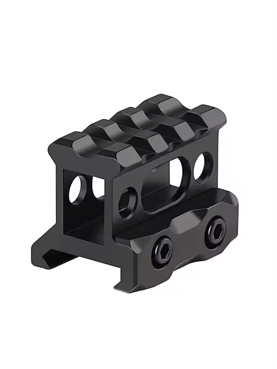 Montura De Aluminio De 1" Altura Picatinny Montura Corta Base De Tangente Para Visor Compatible Con Rail De 20mm - 1
