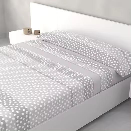 Juego de Ropa de Cama de Fibra Ultrafina Suave, Ligero, Fresco Azul, Rosa, Gris, Verde Tamaño 135 - 1