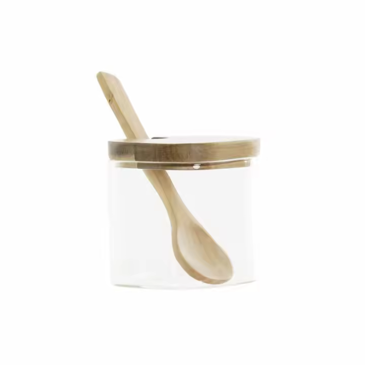DKD Home Decor - Set de 3 Botes DKD Home Decor Multicolor Transparente Natural 150 ml 20,5 x 8 x 1,5 cm - 1