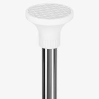 Ruhhy, Estantería de Ducha Esquinera Extensible 200-300cm con 4 Baldas Ajustables y Gancho | Estante de Baño sin Taladro en Rincón | Organizador Vertical para Gel Champú Toallas - Blanco y Acero Inoxidable - details 0
