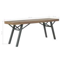 vidaXL Banco de jardín de madera maciza de acacia 120 cm - details 5