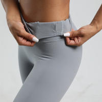 Short De Yoga Para Mujer En Color Sólido Suave Y Transpirable Con Bolsillo Interno Soporte Y Compresión Para Entrenamiento Completo Ciclismo Y Running - details 3