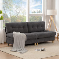 Teddy, Cómodo sofá tapizado with grandes muebles de asiento y respaldo para Salón, dormitorio, Piso, etc. - details 1