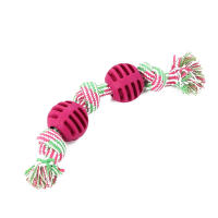 Juguete De Mordedor Para Perros Pequeños Rope De Algodón Resistente a Morder Juego Interactivo Para Limpieza De Dientes Y Diversión - details 4