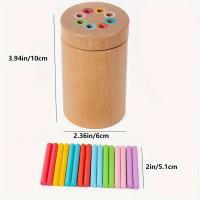 Juguetes De Desarrollo Infantil Montessori De Madera Con Colores Para Bebés Juego De Alineación Sensorial Para El Desarrollo De Los Movimientos Finos De Los Niños De 3 a 6 Años - details 7