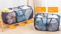Cesta De Ropa Plegable De Malla Transpirable Organizador De Almacenamiento Para Ropa Sucia Portátil Con Manija Y Estilo Moderno - details 4