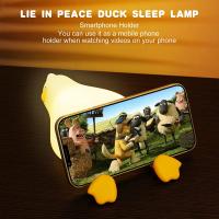 Lámpara Nocturna De Silicona En Forma De Pato LED Recargable Por USB Para Decoración De Habitación De Niños Con Interruptor Táctil Regalo De Cumpleaños - details 12