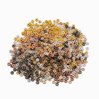 500pcs De 4mm Perlas Espaciadoras De Flor Para Hacer Joyas Pulseras Collares Suministros De Manualidades Accesorios De Metalurgia - details 2