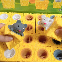 Juguete Antiestrés Divertido Ratón Y Queso Pop up Figuras De Busc-and-Found Alivio Del Estrés Juguete Interactivo Para Niños Y Adultos - details 4