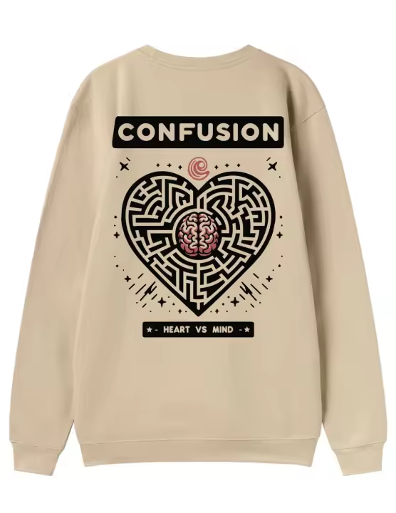 BRAVE;DMIND CREAM CREWNECK - 1