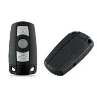 Ociodual Carcasa Llave de Mando 3 Botones Compatible con BMW 1 3 5 Series 120 E60 E61 E70 E81 E87 E90 E91 E92 320 X1 X5 X6 Z4 (Solo Keyless Go), Funda Rígida Shell Case Cover - details 4