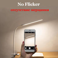 Lámpara De Mesa LED Con Clip Plegable Y Soporte De Lectura 360° Luz De Mesa Para Dormitorio Protección Ocular USB Powered Ajustable Para Cama - details 13