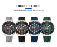 Reloj Deportivo Multifuncional CURREN Moda Con Correa De Silicona Y Dial Luminoso Manos Luminosas Cronógrafo De Cuarzo Diseño Creativo Resistente Al Agua - details 8