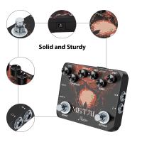 Pedal De Efectos Para Guitarra Rowin Dual Footswitch Ultimate Heavy Metal Boost Distortion 80s Y 90s Rock Metálica Hierro Completo - details 4