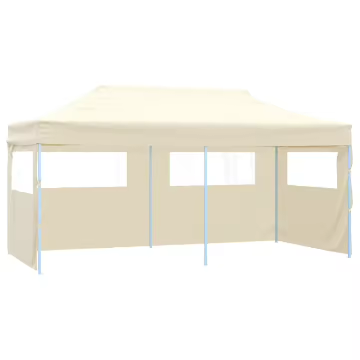 vidaXL Carpa de Jardín para Eventos Acero y Poliéster Tienda de Fiesta Color Azul,  Antracita,  Crema y mas - 1