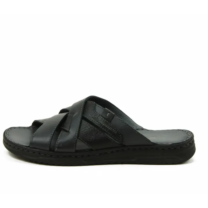 WALK & FLY mod. 40110 sandalia para hombre en piel natural, sin cordones - 1