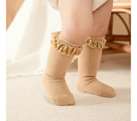 Calcetines De Encaje Para Bebés Y Niñas Infantiles Algodón Suave De Color Sólido Con Flor Adecuados Para Navidad Talla Grande Para 0-3 Años - details 11