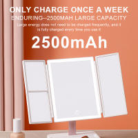 72 LED Light Vanity Mirror 1/2/3X Magnifying Cosmetic 3 Folding Makeup Mirrors 270 Rotation Stepless Dimmer Beauty Table Mirrors - details 0