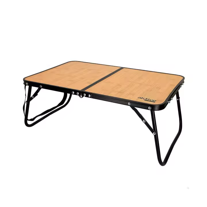Sweet Home – Mesa Camping Bambú Plegable 80×60 cm, 4 kg, Ligera y Ecológica - Aktive - 1