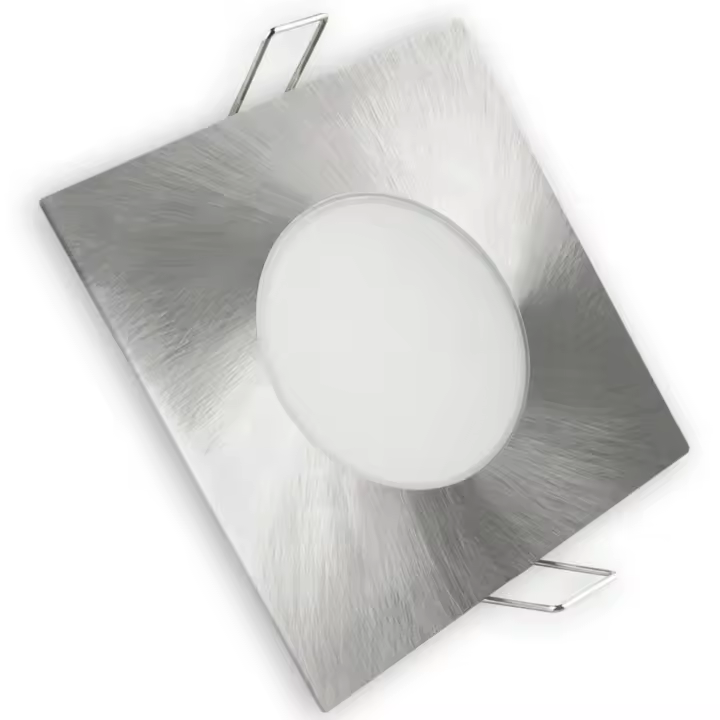 Aro LED Fijo IP65 Cuadrado Níquel 5W Fría Matel - 1
