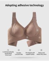 Sujetador Sin Costuras Para Mujer Estilo Delgado Adecuado Para Pechos Grandes Y Pequeños Sin Alzas Antideslizante Talla Grande Pull-up - details 8