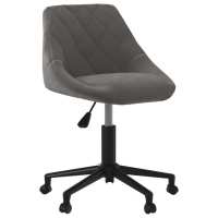 vidaXL Silla de comedor giratoria de terciopelo en color Negro/Azul/Gris oscuro | cómodas modernas ergonómicas para comedor cocina salón hogar - details 2