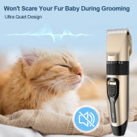 Recortadora De Pelo Para Perros Y Gatos USB Recargable Set De Peluquería Para Mascotas Apto Para Perros Gatos Conejos Color Oro Y Rosa - details 1