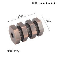 Juguete De Desbloqueo De Aleación De Zinc Kongming Puzzle Juego Inteligente De Decodificación Para Desarrollar La Lógica - details 15