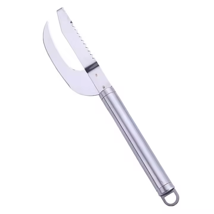 Herramienta De Limpieza De Pescado 2 En 1 Escáner De Escamas Y Planador Rápido Herramienta De Cocina Eco-amigable De Acero Inoxidable Para Pesca - 1
