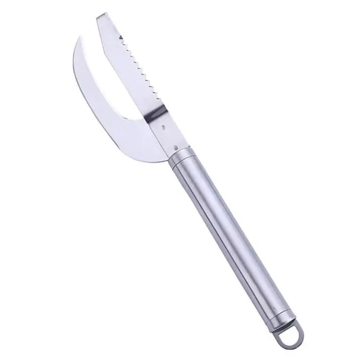 Herramienta De Limpieza De Pescado 2 En 1 Escáner De Escamas Y Planador Rápido Herramienta De Cocina Eco-amigable De Acero Inoxidable Para Pesca - 1