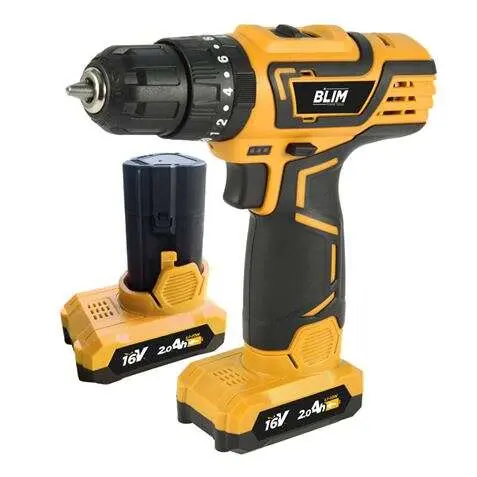 Blim Taladro Percutor Inalámbrico 16V 2Ah con Impacto y Luz LED - 1