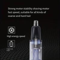 Aparato De Trimmer De Pelo Eléctrico Para Nariz Y Orejas Profesional Painless Pelacabelos Y Afeitadora De Cabello Recargable - details 4