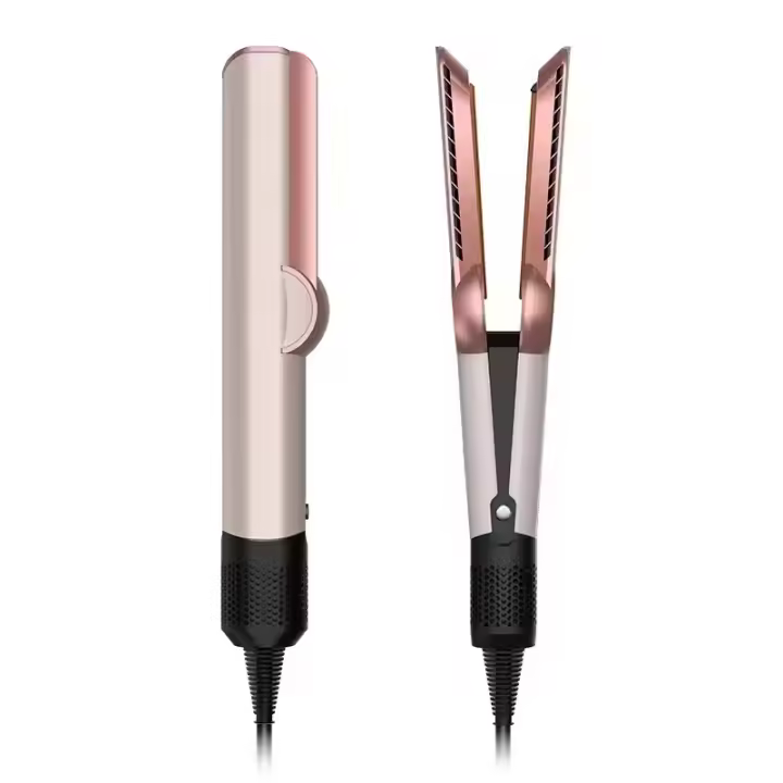 Plancha de pelo y secador de pelo 2 en 1, plancha plana de iones negativos, herramienta de peinado para menos Frizz, cabello más brillante y más suave - 1