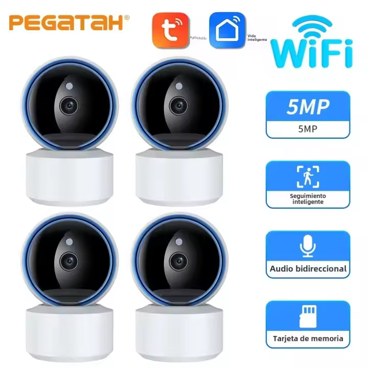 Cámara PTZ WIFI Tuya 1080P HD Monitor De Bebé Inteligente Visión Nocturna Seguridad Video Surveillance IP Cámara Mini Para Hogar - 1