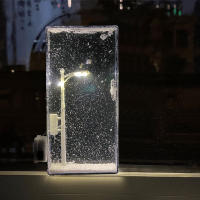 Lámpara De Noche Escena De Nieve Hecha a Mano Luces De Navidad Decoración De Escritorio Artesanías Luz De Calle Para Niña - details 6