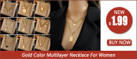 Collar Colgante De Bolas De Acero Inoxidable 316L Color Oro Para Mujer Joyería De Moda Cadena Clavícula Regalo De Fiesta - details 1