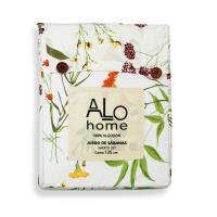 Juego de Sábanas Alo Home 100% Algodón - Estampado Floral  Oliva- Cama 90/135/150 cm + Funda Almohada - details 1