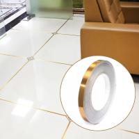 Cinta Adhesiva Para Pared Y Piso Impermeable 50M Dorada Y Negra Self-Adhesive Para Cubierta De Juntas De Azulejos Decoración Del Hogar - details 9