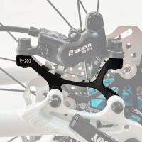 Juego De Frenos De Disco Para Bicicleta De Montaña Electrónica Adaptador De Calipero De Aluminio 160/180/203mm Accesorio Hidráulico PM/IS - details 11