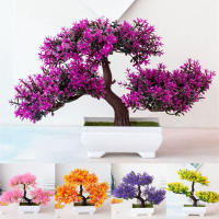 Arbusto Artificial De Bonsái Pequeño Con Flores Ornamento De Maceta Planta Falsa Para Decoración De Habitaciones Hoteles Y Salones Jardín - details 2