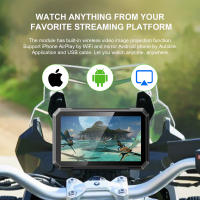 Apple Carplay inalámbrico para motocicleta, navegación GPS portátil Navi, Android, navegador automático, pantalla impermeable IPX7, 7 pulgadas - details 14