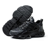 Zapatos De Seguridad Para Hombre Con Botón Giratorio Indestructibles Tamaño De Punta De Acero Antipinchazos Y Antideslizantes - details 25