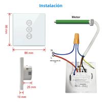 Interruptor De Cortina Inteligente Tuya ZigBee 3.0 Para Rollos Motor Eléctrico Google Home Alexa MQTTa Echo Control De Voz DIY - details 17
