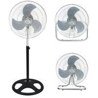 Ventilador de Pie 3 en 1 LoLek, Diámetro de 18", 70W de Potencia, Altura Ajustable 1.3 m, Apto para Escritorio y Pared, Base Anticaídas, Adaptadores Incluidos, 3 Velocidades, Ventilación Silenciosa y Eficiente para Hogar u Oficina - details 3