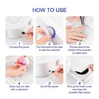 Extracorredor De Uñas Sin Escobillas 120W Con Filtro De Super Succión Bajo Ruido Para Manicura Aspiradora De Polvo De Uñas Con Filtro - details 14
