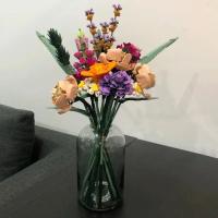 Romantic Bloque De Construcción Decorativo Con Bouquet De Rosas Para Regalo De Cumpleaños O Navidad Compatible Con Juguetes De CreaTech - details 8